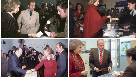 Los reyes eméritos han votado cuatro veces en referéndum: sobre la reform. Foto. EFE / Casa real de Esp, el