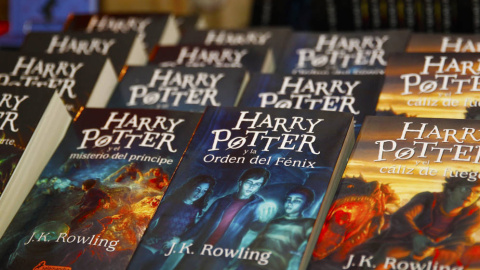 Títulos de la saga de Harry Potter. EFE Títulos de la saga de Harry Potter. EFE