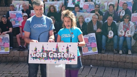 El acto de Gora Gasteiz./ Danilo Albin El acto de Gora Gasteiz./ Danilo Albin