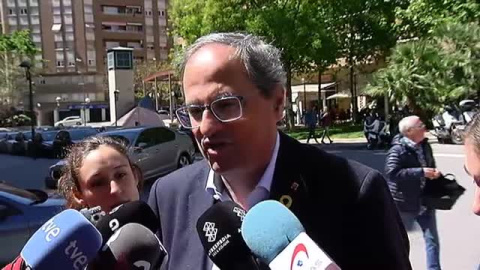 Torra: "El presidente Puigdemont ha vuelto a ganar" Torra: "El presidente Puigdemont ha vuelto a ganar"