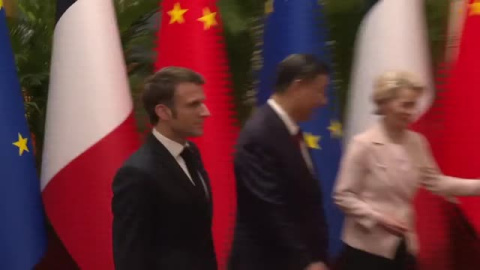 Xi Jinping recibe en Pekín a Von der Leyen y Macron Xi Jinping recibe en Pekín a Von der Leyen y Macron