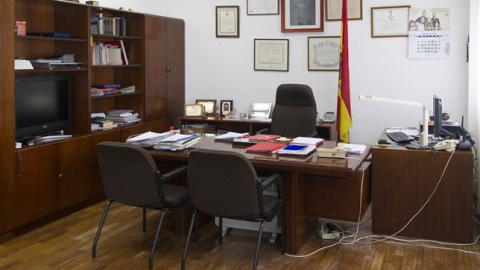 Despacho del comisario responsable de la UDEF. Por esa mesa han pasado las investigaciones policiales más sensibles de los últimos años. E.P. Despacho del comisario responsable de la UDEF. Por esa mesa han pasado las investigaciones policiales más sensibles de los últimos años. E.P.