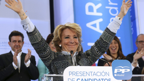 Esperanza Aguirre, en un mitin del partido en Pinto (Madrid)./ EUROPA PRESS Esperanza Aguirre, en un mitin del partido en Pinto (Madrid)./ EUROPA PRESS
