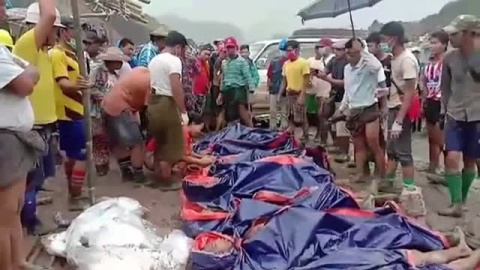 Al menos 113 personas fallecen en un accidente en una mina en el norte de Myanmar por un corrimiento de tierra Al menos 113 personas fallecen en un accidente en una mina en el norte de Myanmar por un corrimiento de tierra