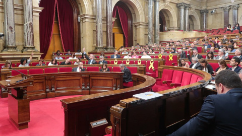 Imatge del ple del Parlament de Catalunya durant la sessió del 8 de maig de 2019. Canal Parlament Imatge del ple del Parlament de Catalunya durant la sessió del 8 de maig de 2019. Canal Parlament