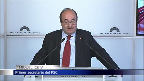 Iceta considera un "grave error" que los independentistas veten su designación como Senador Iceta considera un "grave error" que los independentistas veten su designación como Senador