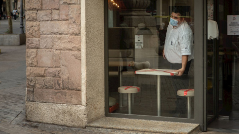 Un restaurante de comida rápida en las inmediaciones de la Sagrada Familia