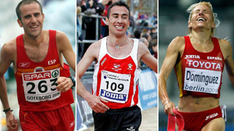 De izquierda a derecha: Julio Rey, Mohamed Marhoum y Marta Domínguez. De izquierda a derecha: Julio Rey, Mohamed Marhoum y Marta Domínguez.