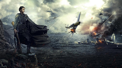 Cartel de 'La batalla de Sebastopol'. Cartel de 'La batalla de Sebastopol'.