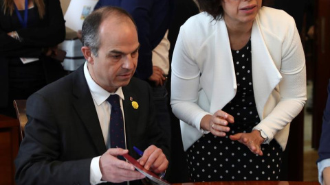 Jordi Turull, de JxCat, tramita su acta parlamentaria. - EFE