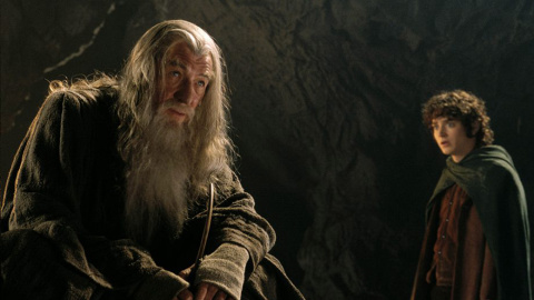 Ian McKellen y Elijah Wood en 'El señor de los anillos'