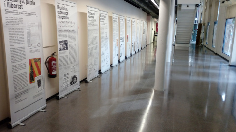 Espai del Memorial Democràtic on es troba l'exposició sobre Josep Maria Planes. / FOTO: JAVIER BORRÀS