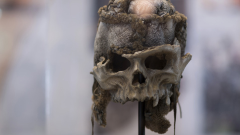 Una máscara de huesos que portan los salvajes en 'Juego de Tronos'. /CANAL +