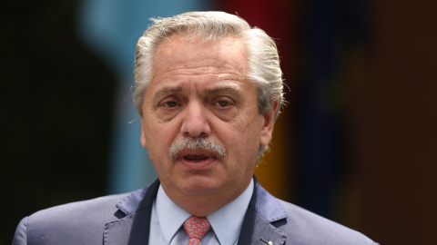 21/4/23 El presidente de la República Argentina, Alberto Fernández interviene en el Complejo de la Moncloa 21/4/23 El presidente de la República Argentina, Alberto Fernández interviene en el Complejo de la Moncloa