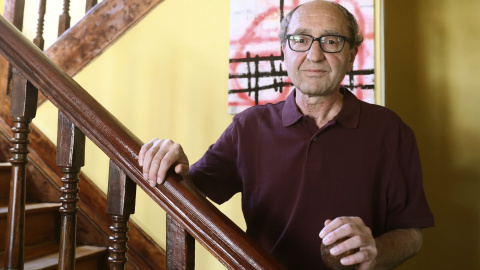 El escritor turco-alemán, Dogan Akhanli, en la rueda de prensa que ha ofrecido hoy en Madrid, tras ser ayer puesto en libertad / EFE - Mariscal El escritor turco-alemán, Dogan Akhanli, en la rueda de prensa que ha ofrecido hoy en Madrid, tras ser ayer puesto en libertad / EFE - Mariscal