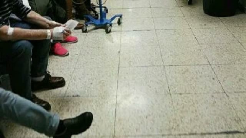 Las urgencias del hospital La Paz, colapsadas Las urgencias del hospital La Paz, colapsadas