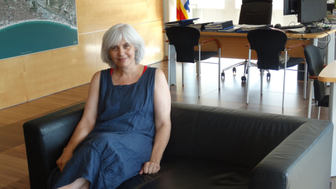 La nueva alcaldesa de Badalona, Dolors Sabater, de Guanyem Badalona en Comú. / CORINA TULBURE La nueva alcaldesa de Badalona, Dolors Sabater, de Guanyem Badalona en Comú. / CORINA TULBURE