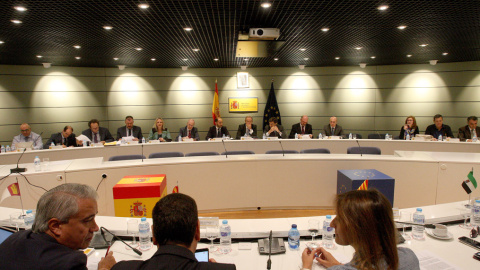 Vista de la LXVI Conferencia Sectorial de Empleo y Asuntos Laborales, en la que se ha alcanzado un acuerdo para la prórroga del Plan Prepara. Vista de la LXVI Conferencia Sectorial de Empleo y Asuntos Laborales, en la que se ha alcanzado un acuerdo para la prórroga del Plan Prepara.