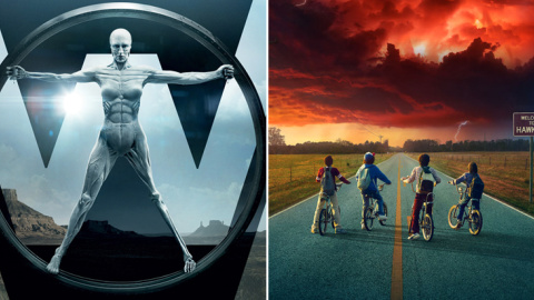 Imágenes de los carteles de las series 'Westword' y 'Stanger Things', Imágenes de los carteles de las series 'Westword' y 'Stanger Things',