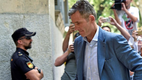 Iñaki Urdangarin a su llegada a la Audiencia de Palma. - EFE Iñaki Urdangarin a su llegada a la Audiencia de Palma. - EFE
