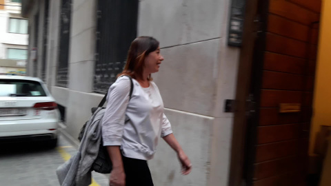 Armengol llega a la sede del PSIB para seguir el escrutinio Armengol llega a la sede del PSIB para seguir el escrutinio