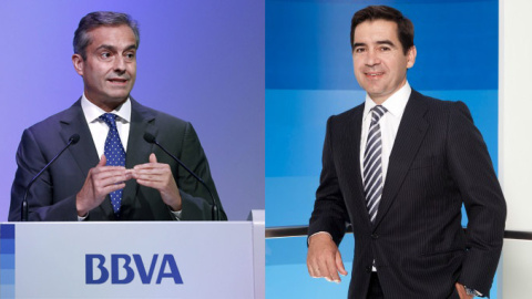 El hasta ahora consejero delegado del BBVA, Ángel Cano, y su sustituto, Carlos Torres. El hasta ahora consejero delegado del BBVA, Ángel Cano, y su sustituto, Carlos Torres.