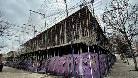 Un edificio en construcción en Madrid, a 24 de enero de 2020. Un edificio en construcción en Madrid, a 24 de enero de 2020.