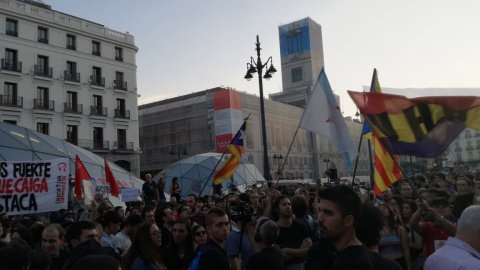 Movilización en Sol a favor del derecho a decidir en Catalunya / PÚBLICO Movilización en Sol a favor del derecho a decidir en Catalunya / PÚBLICO