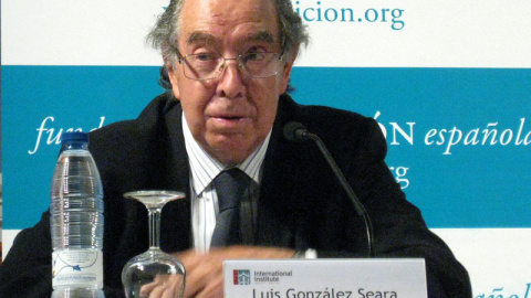 El exministro de la UCD recientemente fallecido Luis González Seara. Foto: Fundación Transición Española El exministro de la UCD recientemente fallecido Luis González Seara. Foto: Fundación Transición Española