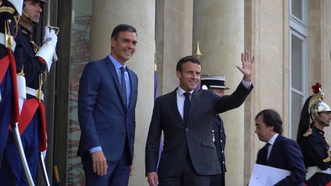 Macron recibe a Pedro SÃ¡nchez en el Palacio del ElÃ­seo