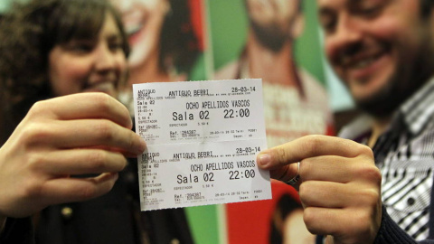 Las entradas al cine siguen siendo gravadas con un 21% de IVA. / EFE Las entradas al cine siguen siendo gravadas con un 21% de IVA. / EFE