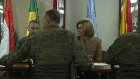 Cospedal visita a las tropas españolas desplazadas al Líbano Cospedal visita a las tropas españolas desplazadas al Líbano