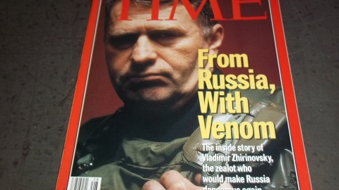 Portada de la revista TIMES de julio de 1994, con Vladimir Zhirinovski.