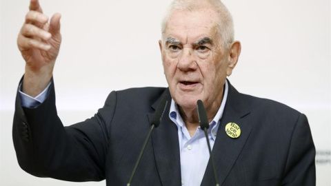 27/05/2019.- El candidato de ERC al Ayuntamiento de Barcelona, Ernest Maragall, durante la rueda de prensa que ha ofrecido este lunes en la sede de su partido para valorar los resultados electorales y en la que ha apostado por gobernar en s 27/05/2019.- El candidato de ERC al Ayuntamiento de Barcelona, Ernest Maragall, durante la rueda de prensa que ha ofrecido este lunes en la sede de su partido para valorar los resultados electorales y en la que ha apostado por gobernar en s