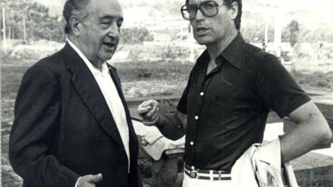 18/4/22 Antonio Rosón con José Luís Meilán Gil. 18/4/22 Antonio Rosón con José Luís Meilán Gil.