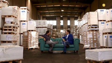 Pablo Iglesias y Albert Rivera, en un montaje del programa 'Viajando con Chester', de Cuatro Pablo Iglesias y Albert Rivera, en un montaje del programa 'Viajando con Chester', de Cuatro