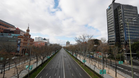 El Paseo de la Castellana, hace unos días. EFE/ Fernando Alvarado El Paseo de la Castellana, hace unos días. EFE/ Fernando Alvarado