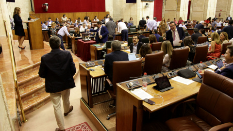 Un momento del Pleno del Parlamento de Andalucía.