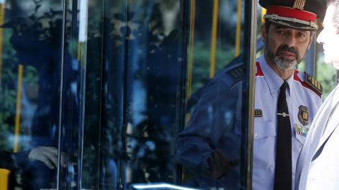 El jefe de los Mossos d'Esquadra, Josep Lluis Trapero, a su salida de la Audiencia Nacional. - EFE El jefe de los Mossos d'Esquadra, Josep Lluis Trapero, a su salida de la Audiencia Nacional. - EFE