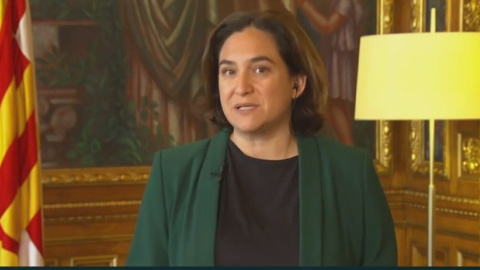 Colau, en l'entrevista a TV3. Colau, en l'entrevista a TV3.