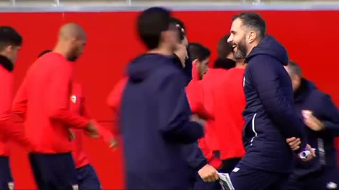 El Sevilla se prepara para los cuartos de Copa ante el Atlético de Madrid El Sevilla se prepara para los cuartos de Copa ante el Atlético de Madrid