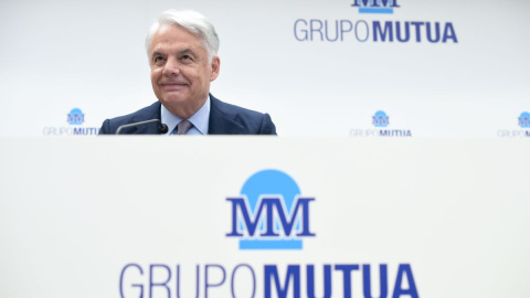 El presidente del Grupo Mutua Madrileña, Ignacio Garralda, en la presentación de los resultados de la entidad correspondientes al ejercicio 2021, en el Paseo de la Castellana, a 9 de marzo de 2022, en Madrid. El presidente del Grupo Mutua Madrileña, Ignacio Garralda, en la presentación de los resultados de la entidad correspondientes al ejercicio 2021, en el Paseo de la Castellana, a 9 de marzo de 2022, en Madrid.