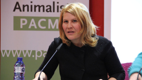 Silvia Barquero, presidenta de PACMA. EFE Silvia Barquero, presidenta de PACMA. EFE