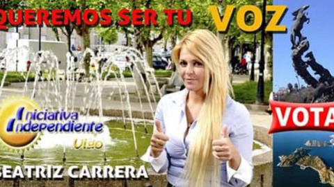 Beatriz Carrera Nieto en la imagen promocional de Iniciativa Independiente (IIV). Beatriz Carrera Nieto en la imagen promocional de Iniciativa Independiente (IIV).