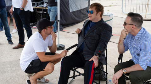 Elton John, en el rodaje de la película Elton John, en el rodaje de la película
