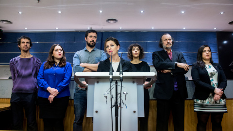 Los diputados de En Marea, integrados en el grupo de Podemos, durante una rueda de prensa en el COngreso.- PODEMOS/ DANI GAGO Los diputados de En Marea, integrados en el grupo de Podemos, durante una rueda de prensa en el COngreso.- PODEMOS/ DANI GAGO