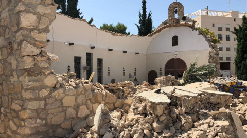 La iglesia de la Coveta Fumà de la localidad alicantina de El Campello./Bomberos de la Diputació D'Alicant La iglesia de la Coveta Fumà de la localidad alicantina de El Campello./Bomberos de la Diputació D'Alicant