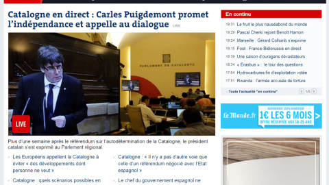 Portada de 'Le Monde'