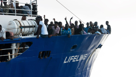 El barco LIfeline. EFE El barco LIfeline. EFE