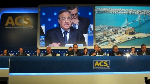 El presidente de ACS, Florentino Pérez, en la junta de accionistas. E.P. El presidente de ACS, Florentino Pérez, en la junta de accionistas. E.P.